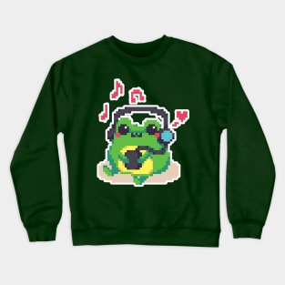 froggy is enjoying 🐸 Crewneck Sweatshirt